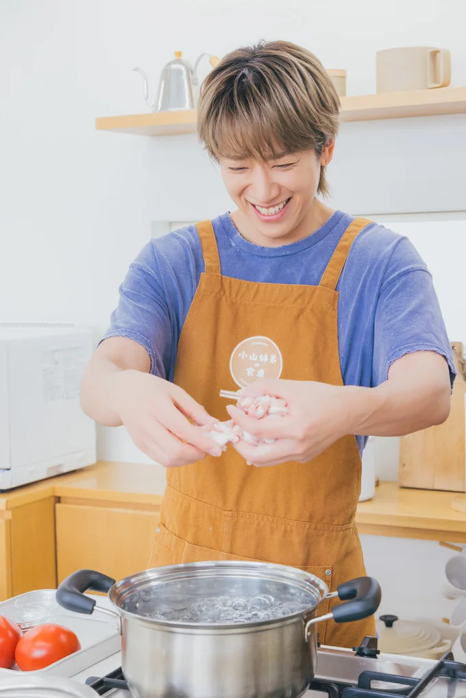 豚肉をお鍋に投入!