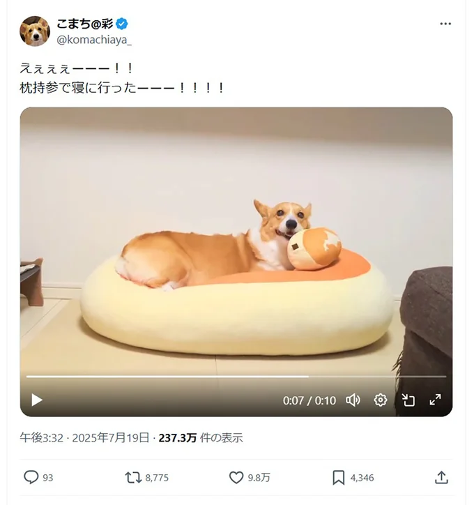 枕持参でクッションの上に!▶リラックス~(⇒次へ)