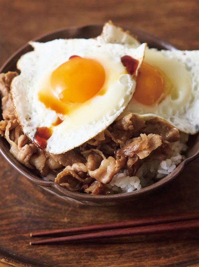 焼き豚卵飯