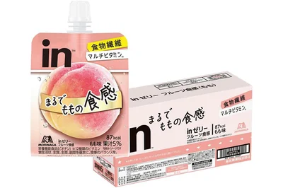 inゼリー 森永製菓 フルーツ食感 もも (150g×6個)