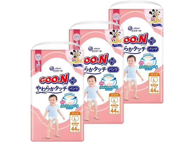 【パンツ Lサイズ】グーン ぐんぐん吸収パンツ おむつ (9~14kg) 174枚(58枚×3) [ケース販売] 【Amazon.co.jp限定】