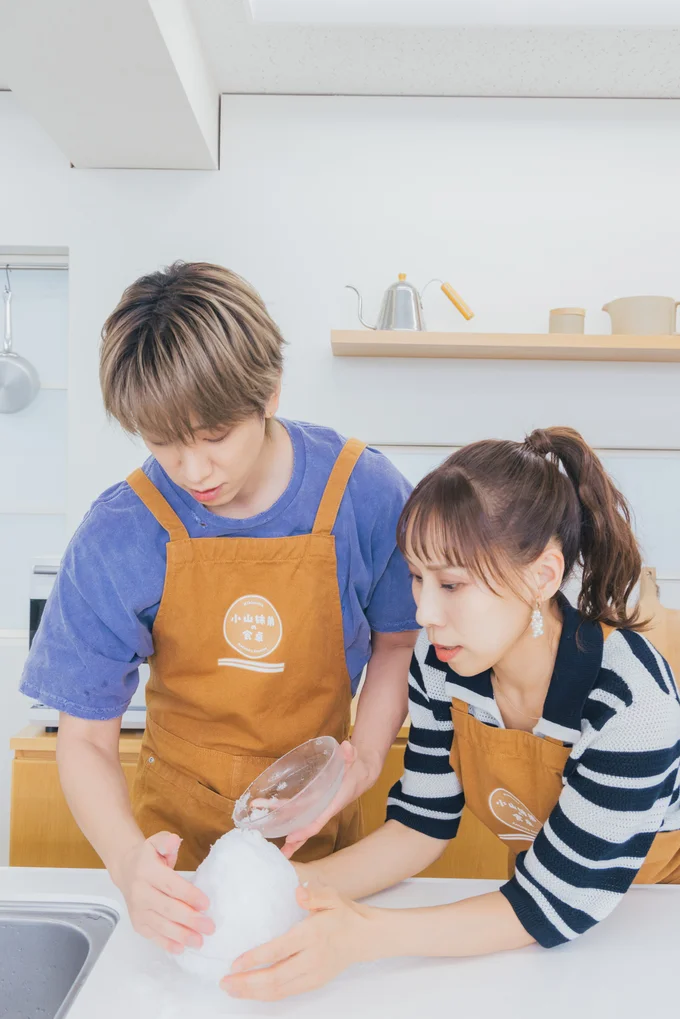 最終的には共同作業で仲良く整える
