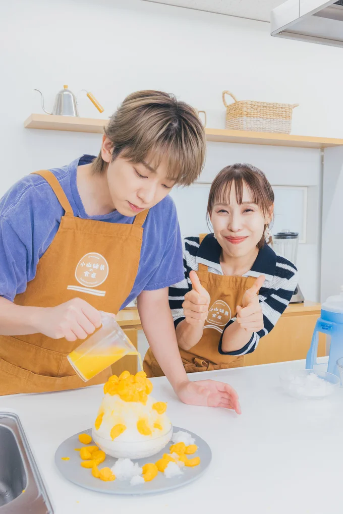 まんべなく慎重にシロップをオン