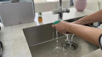 絞ると吸水が復活
