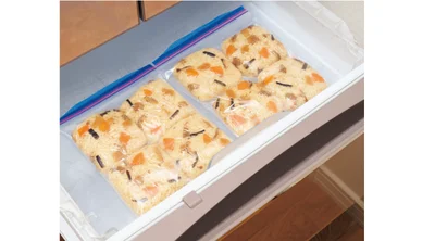 粗熱をとって冷凍室で保存