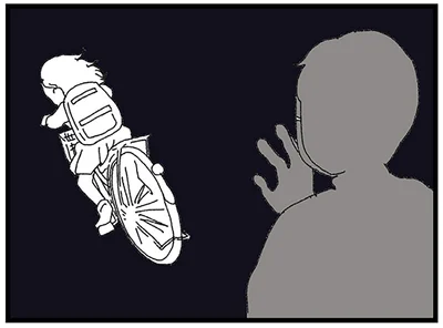 不審者に追いかけられ
