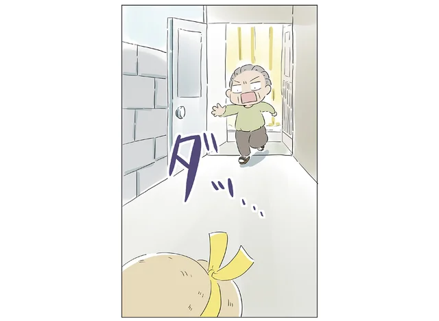 一瞬のすきに外に飛び出す3歳児。追いつけなくても対策は万全！と思ったら／ハルとゲン（10）