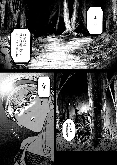 分かれ道っぽいところに出ました