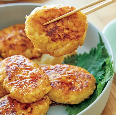 豆腐と長いもの落とし焼き