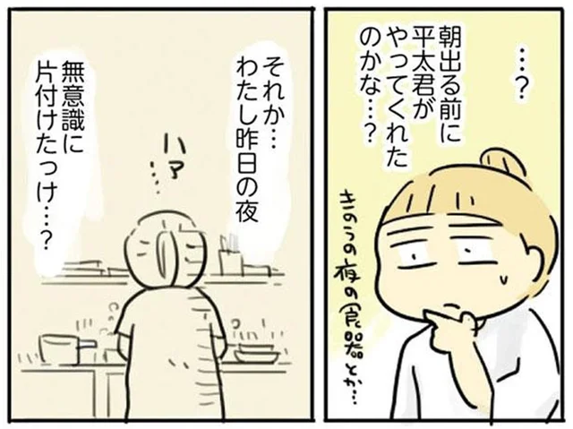 気のせい？片付けてなかったはずのシンクが、留守中にきれいになってる／母親だから当たり前？（10）