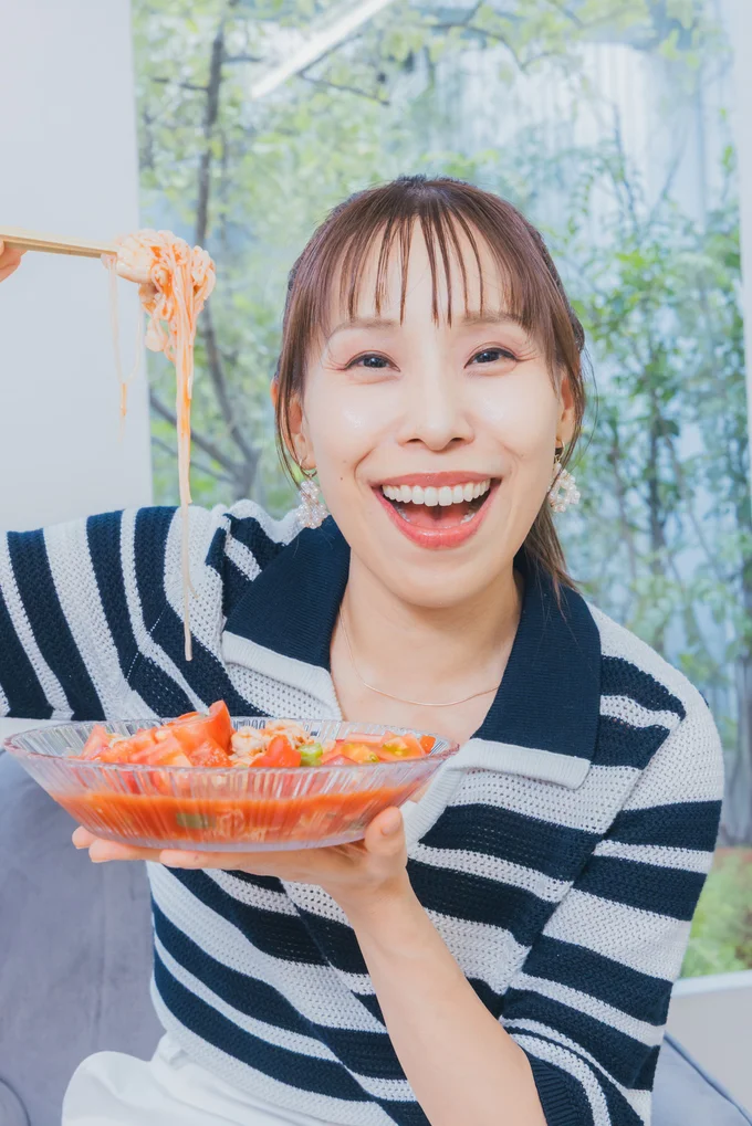 少し大きめに切ったトマトの食感も◎。本格的な味わいの一品です