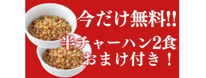 半チャーハン2食付きはスゴイ…