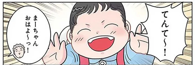 早寝早起きで元気に登園した女の子。ママだけゲッソリしているのはなぜ？