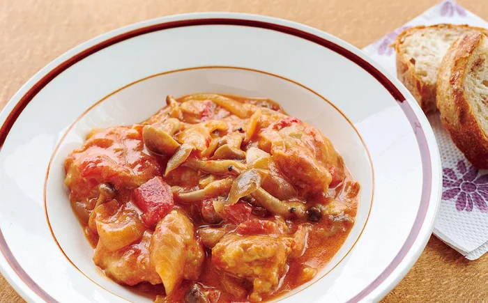 【満腹ダイエットレシピ】鶏もも＆むねの旨味がたっぷり「鶏もりもりトマト煮」／満腹ダイエット食堂（5）