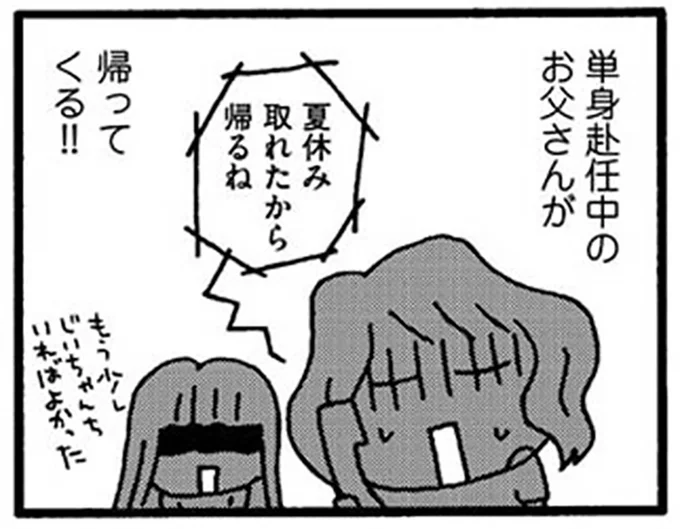 単身赴任中のお父さんが帰ってくる！！