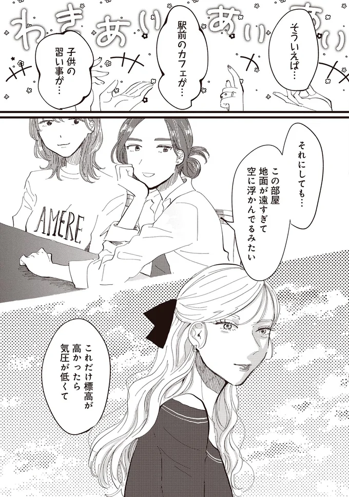 この部屋地面が遠すぎて空に浮かんでるみたい