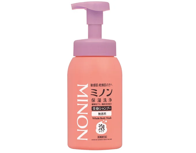 【乾燥肌、普通肌、敏感肌に】ミノン全身シャンプー 泡タイプ/第一三共ヘルスケア