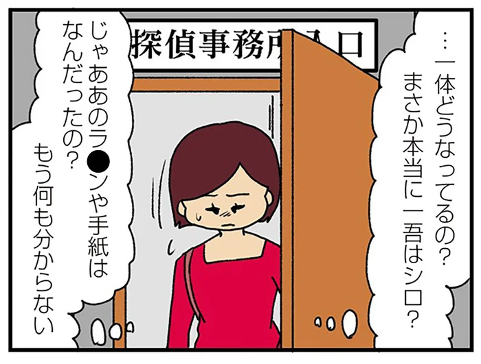 夫の不倫を突き止めるための調査もムダに！ 探偵に頼んでもダメならシロなの？／ママ友4人の誰かが夫と不倫している（13）