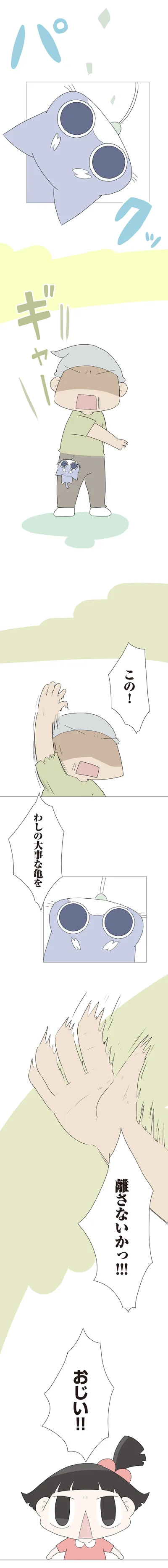 わしの大事な亀を