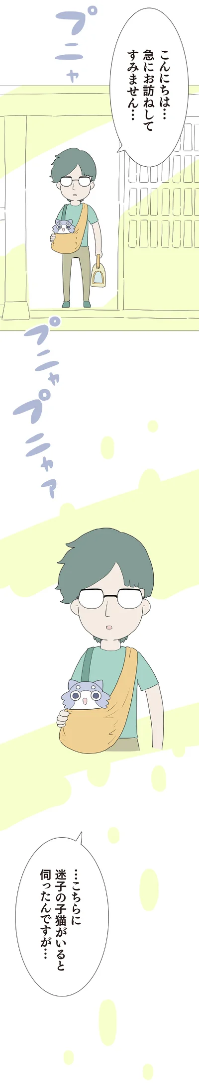 迷子の子猫がいると伺ったんですが…