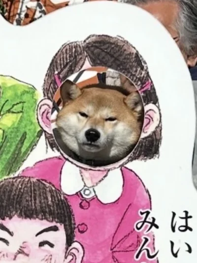 全然笑っていない柴犬▶富士山が似合うちびこちゃん（⇒次へ）