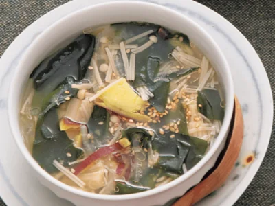 さつまいもとえのきのスープ