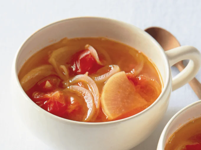 大根とトマトのカレースープ