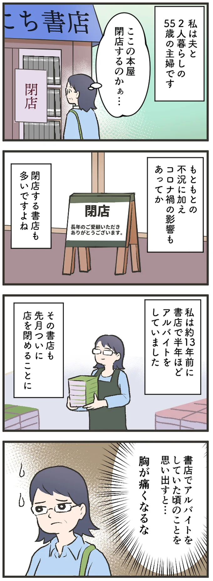 アルバイトをしていた頃を思い出し…