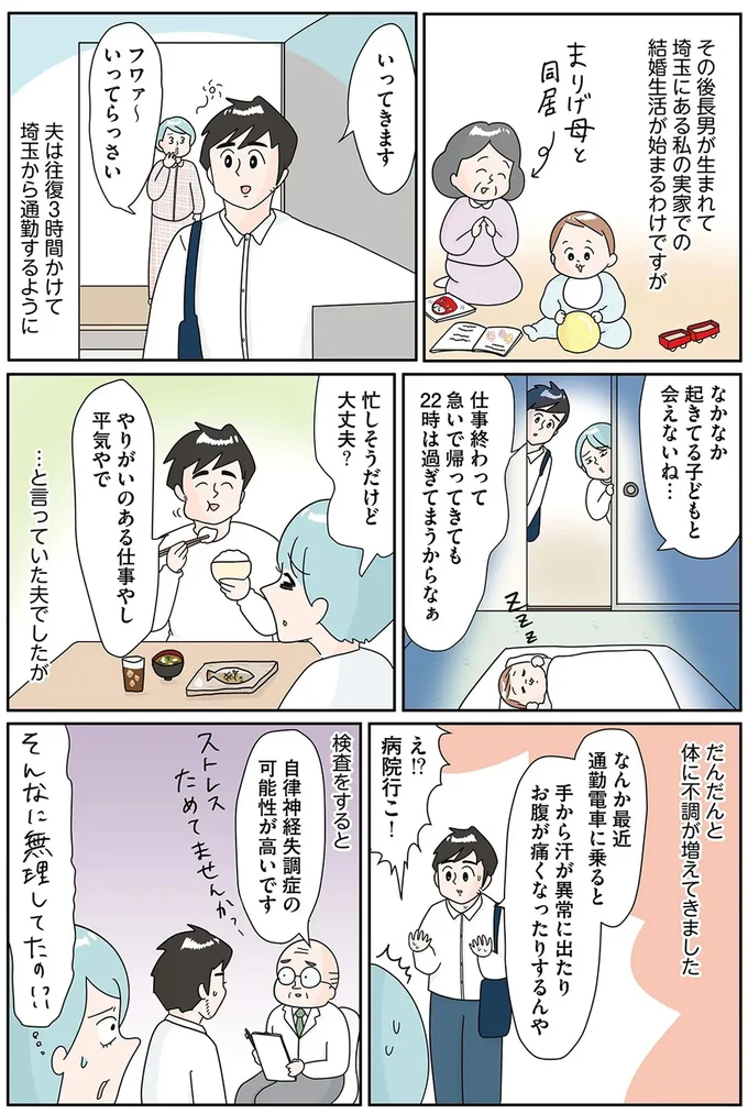 長男が生まれて埼玉にある私の実家での結婚生活が始まる
