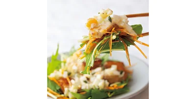 生野菜を一緒に