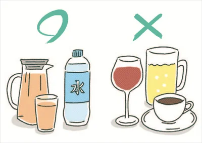 日焼け後はこまめに水分補給