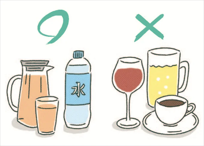 日焼け後はこまめに水分補給