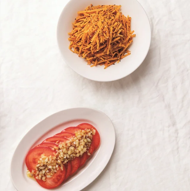 ビタミンA・C・Eたっぷり！お肌のためのカラフル野菜サブおかず【シミケアプチ情報も】