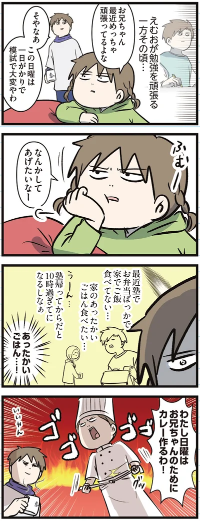 『えむふじんがあらわれた！ 家族で初めての大学受験』より