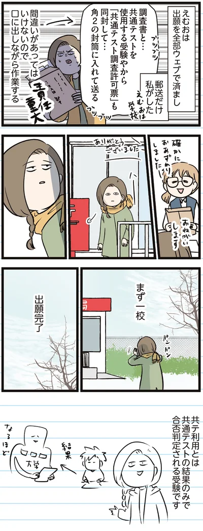 『えむふじんがあらわれた！ 家族で初めての大学受験』より