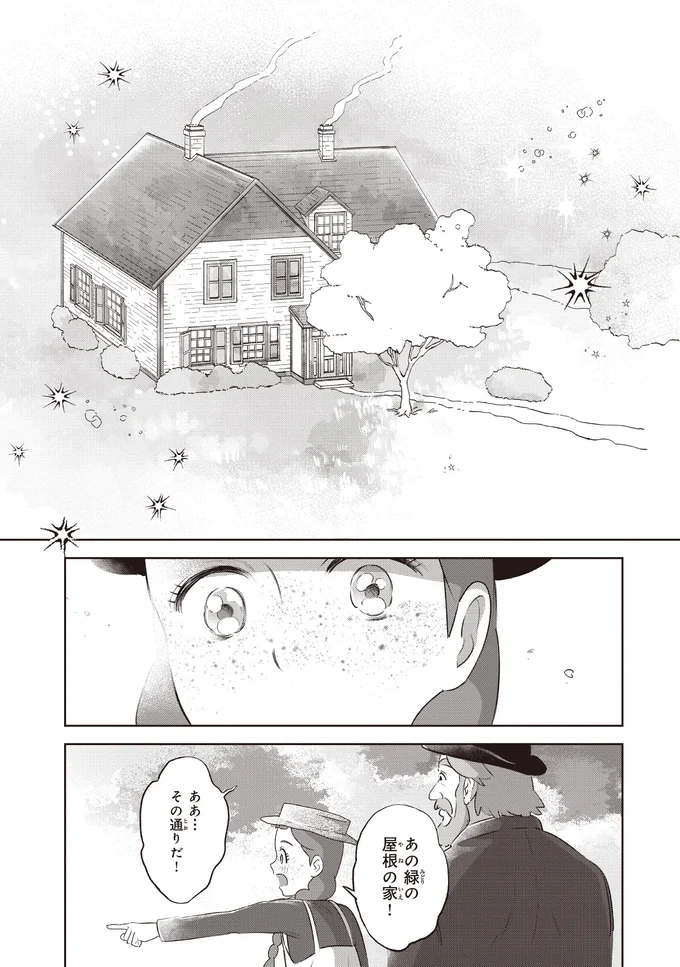 あの緑の屋根の家！