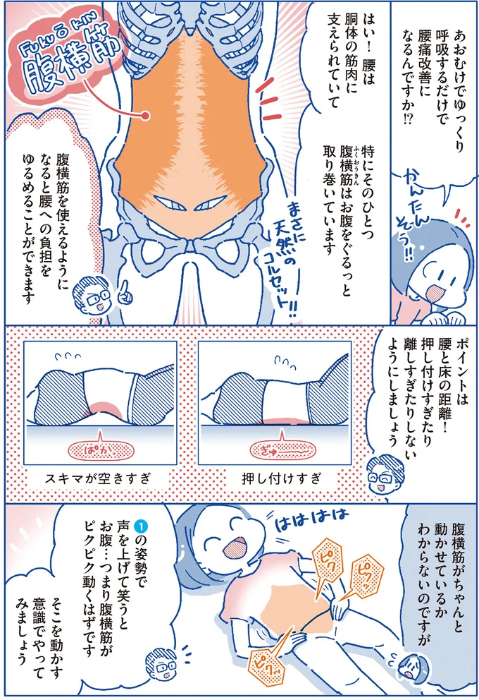 ポイントは腰と床の距離！