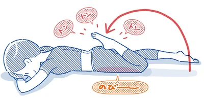 腰は絶対反らさないで！ できるところまででOKの「太もも前伸ばし」／1分腰ゆるめストレッチ（9）