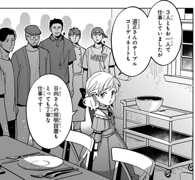 お一人で仕事していましたが