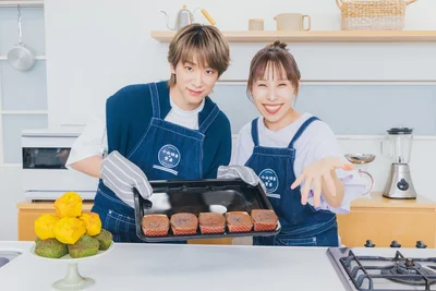 小山さんのメンカラケーキも美しく焼き上がり！