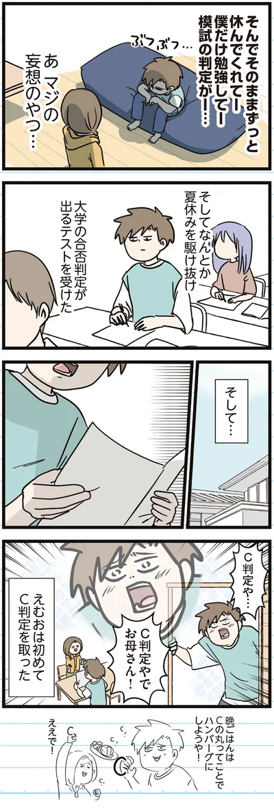初めてC判定を取った
