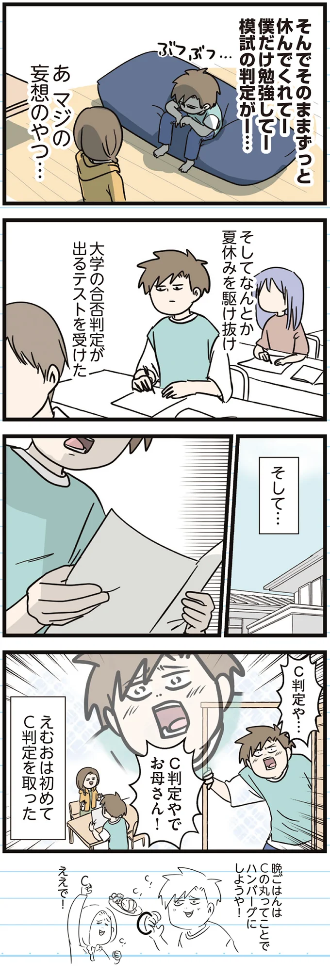 初めてC判定を取った