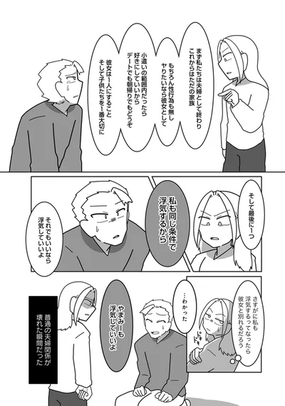 『浮気公認夫婦です。私たちの歪んだ結婚生活』より