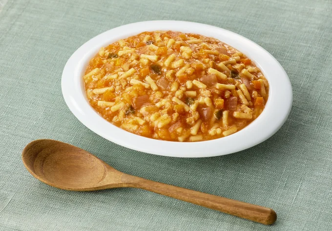 まんぷく日和「ナポリタン」盛りつけ