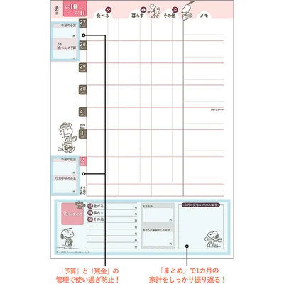 項目が3つだけなので、記入するときに迷いません！
