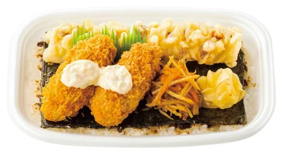 カキフライのりタル弁当 580円