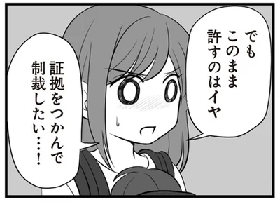 証拠をつかんで制裁したい…！