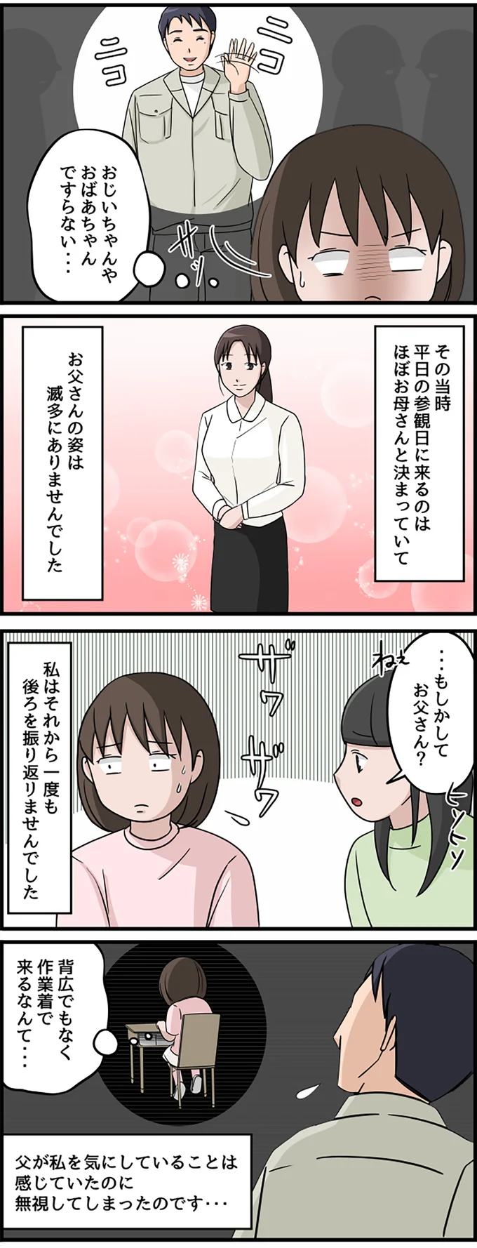 作業着で来るなんて…