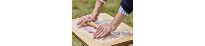 厚さ6～7mmに薄くのばす