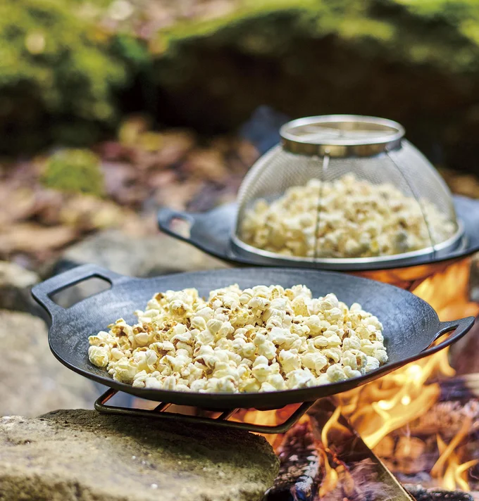 ザルdeポップコーン